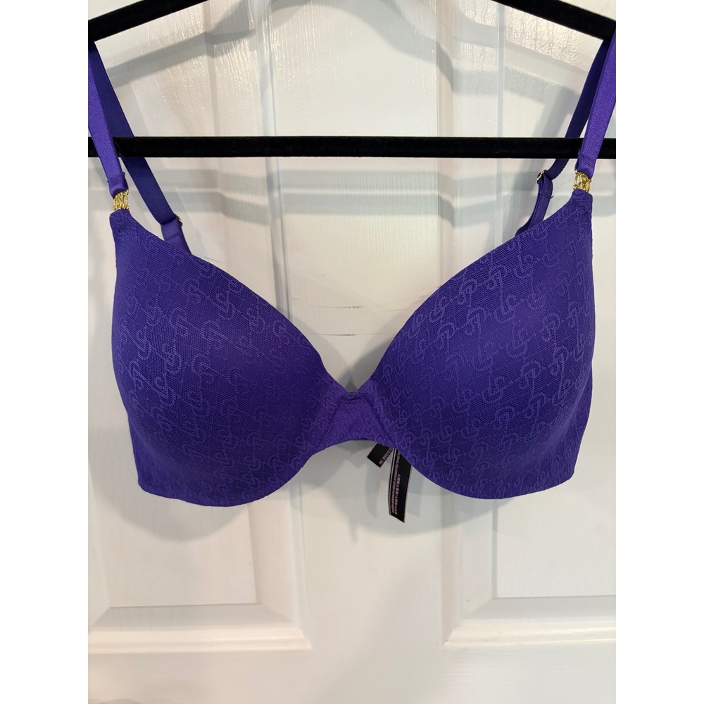 Victoria's Secret 34DDD Very Sexy Demi Purple Bra EUC